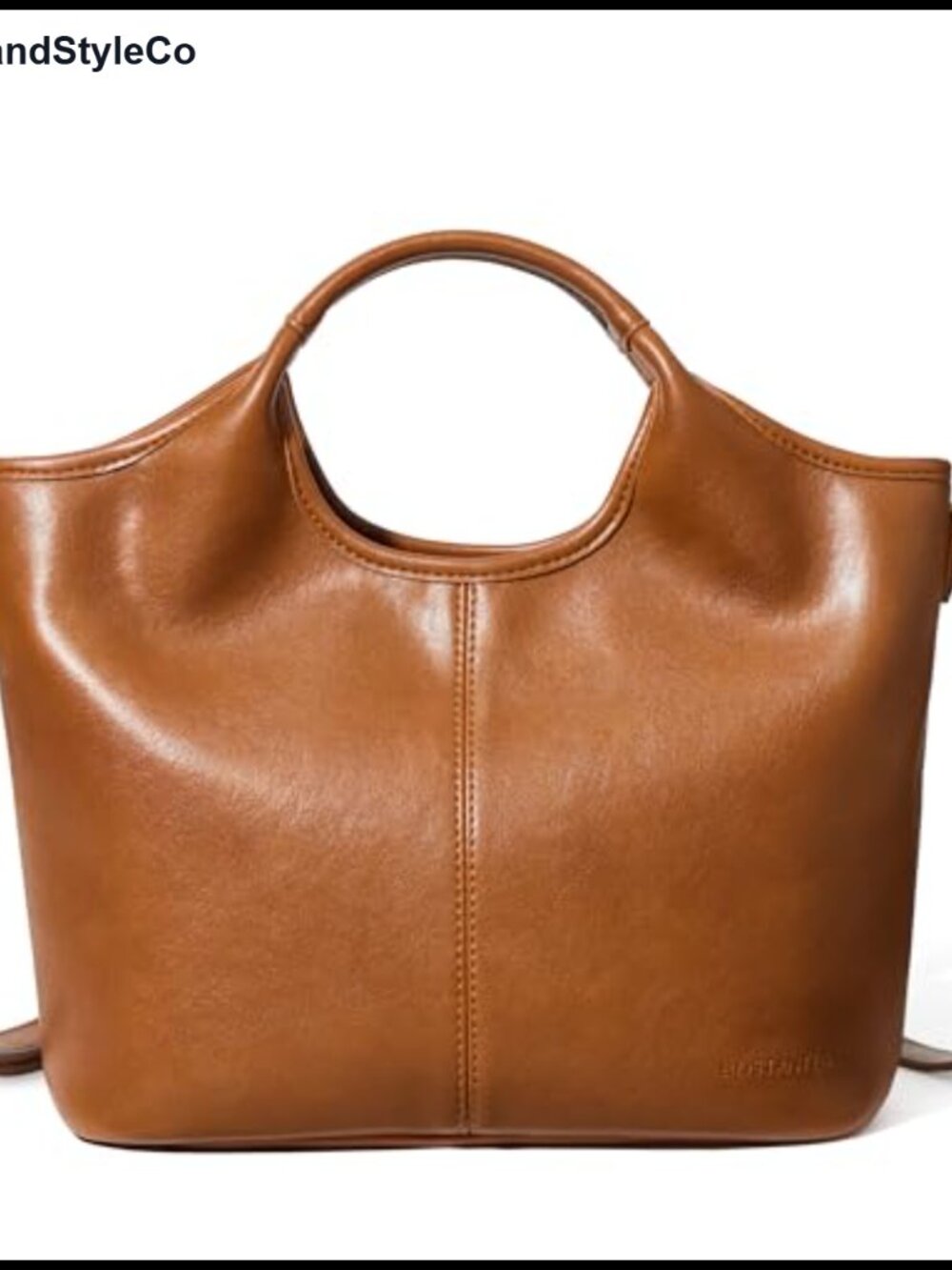 Faux Leather Satchel Crossbody Handbag Small Zip Purse